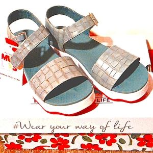 Original MUK LUKS Dusty Blue Sandals